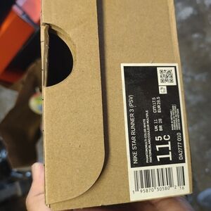 Nike Star Runner 3 Kids Sneakers White Yellow 11.5c